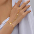 Pulsera de Mano para Mujer Joya Mujer Cadena Mano y Dedo