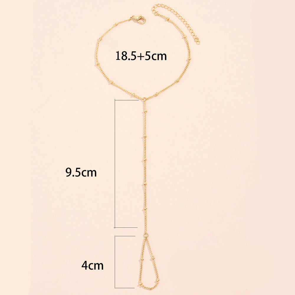 Pulsera de Mano para Mujer Joya Mujer Cadena Mano y Dedo