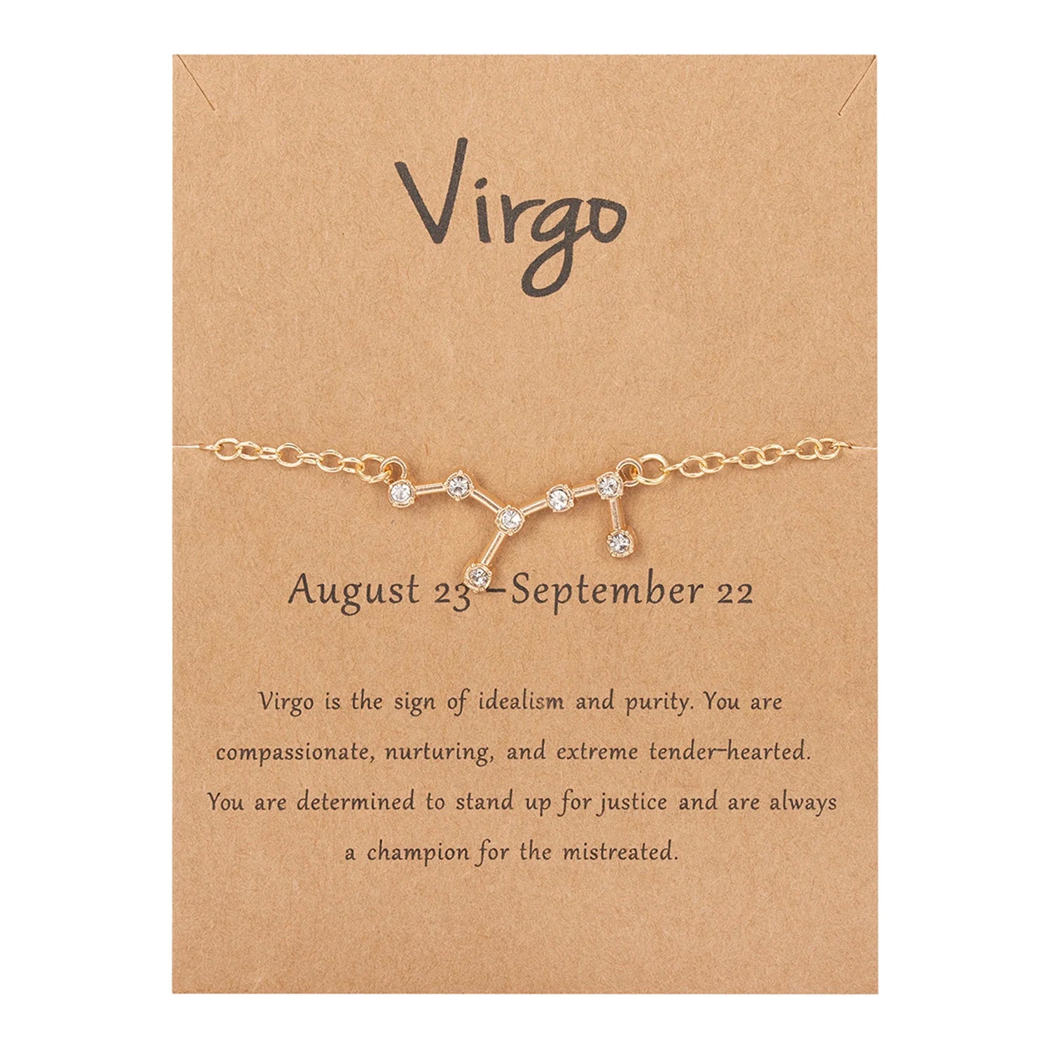 Pulsera Mujer Signo del Zodiaco 12 Constelaciones virgo