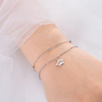 Pulsera Flor de Loto Mujer Gourmette plata