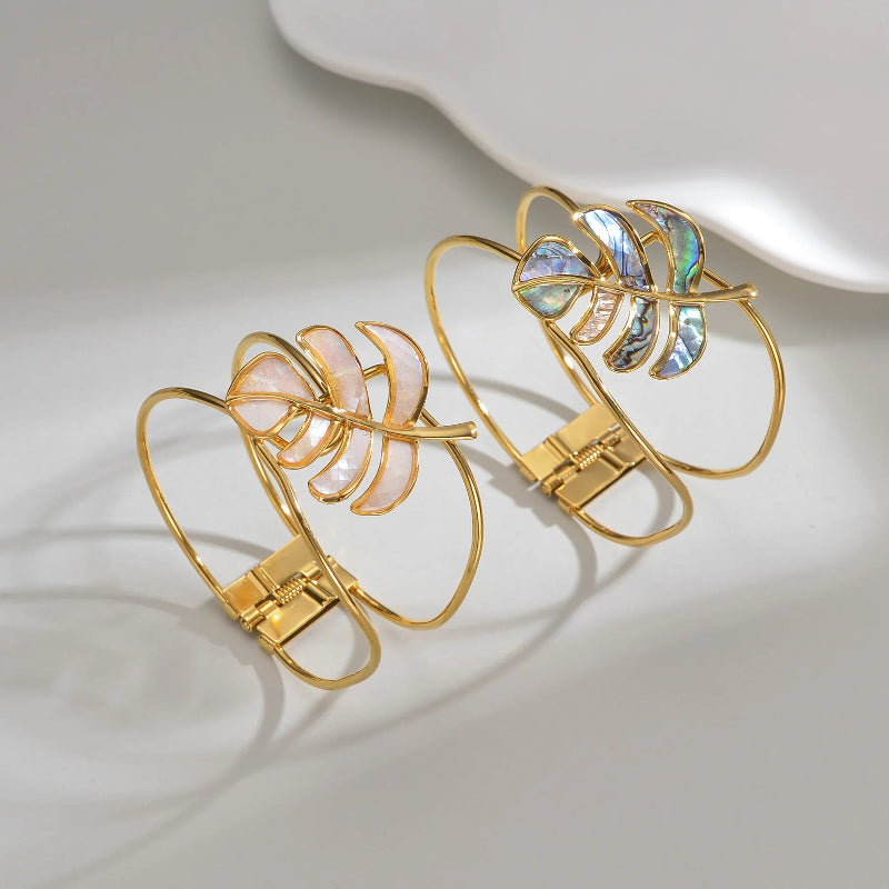 Pulsera Hoja de Palma azul