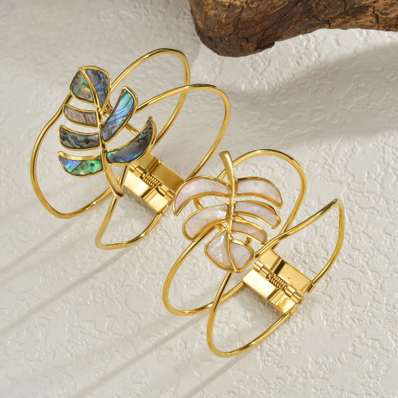 Pulsera Hoja de Palma azul