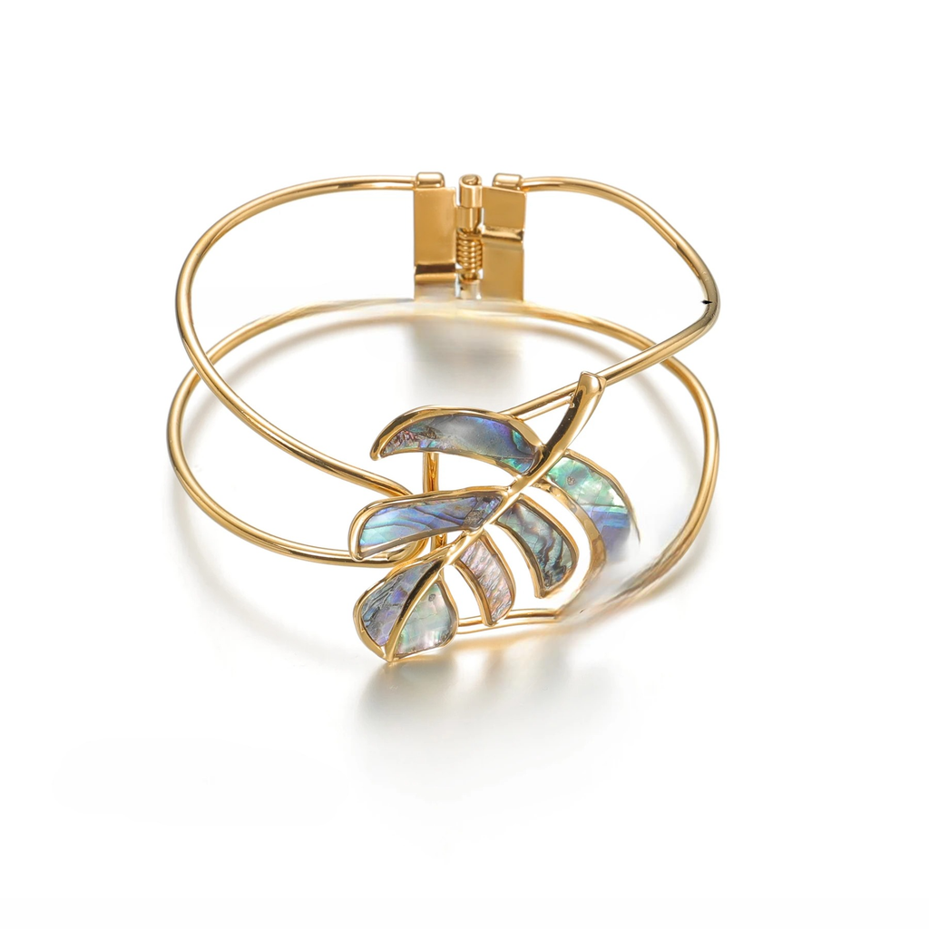 Pulsera Hoja de Palma azul