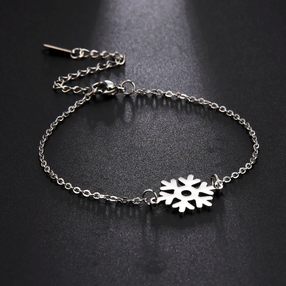 Pulsera Copo de Nieve plata