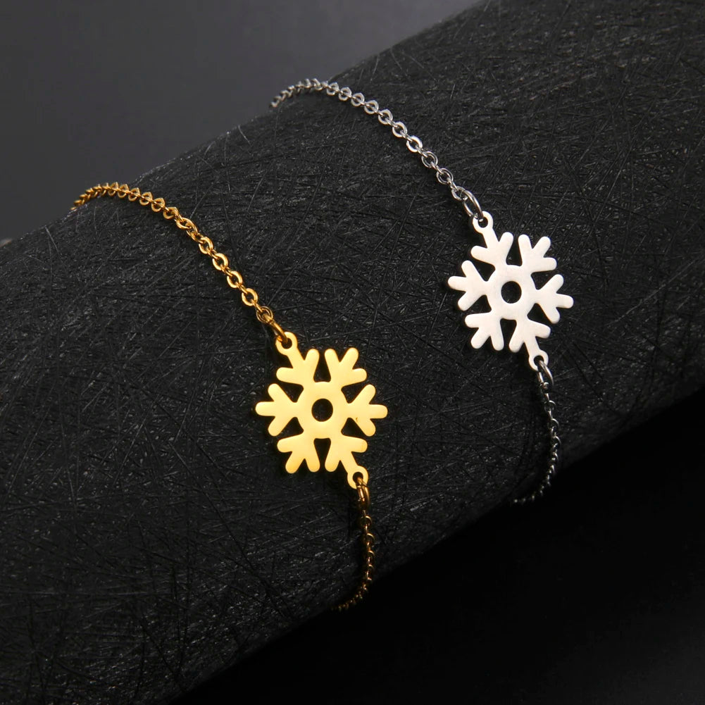 Pulsera Copo de Nieve oro