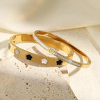 Pulsera Gourmette Flores Finas de 5 pétalos b