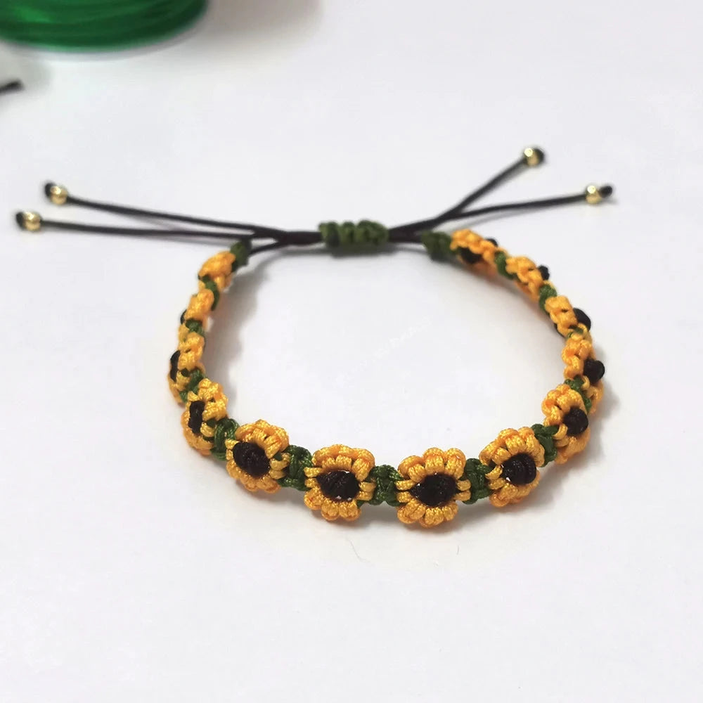 Pulsera Gourmette Flor de Girasol