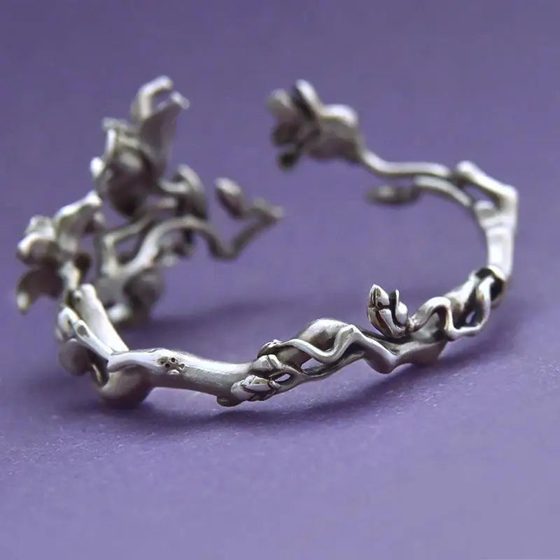 Pulsera Gourmette Flores de Magnolia