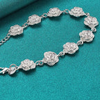 Pulsera Gourmette Flores de Rosa