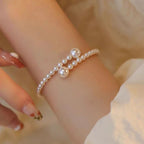 Pulsera Gourmette para Mujer en Perlas