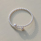 Pulsera Gourmette para Mujer en Perlas