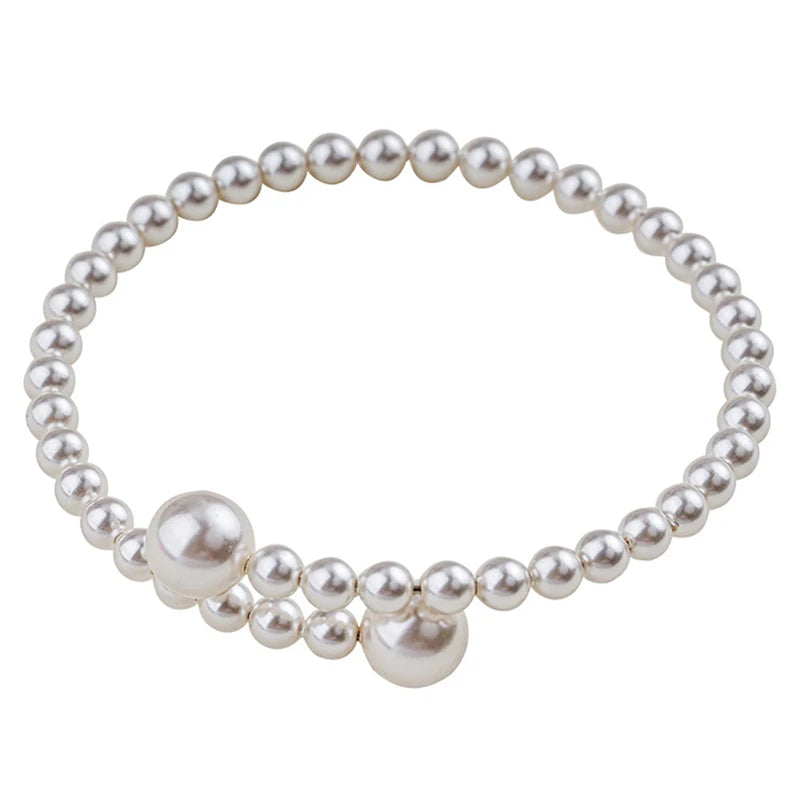 Pulsera Gourmette para Mujer en Perlas