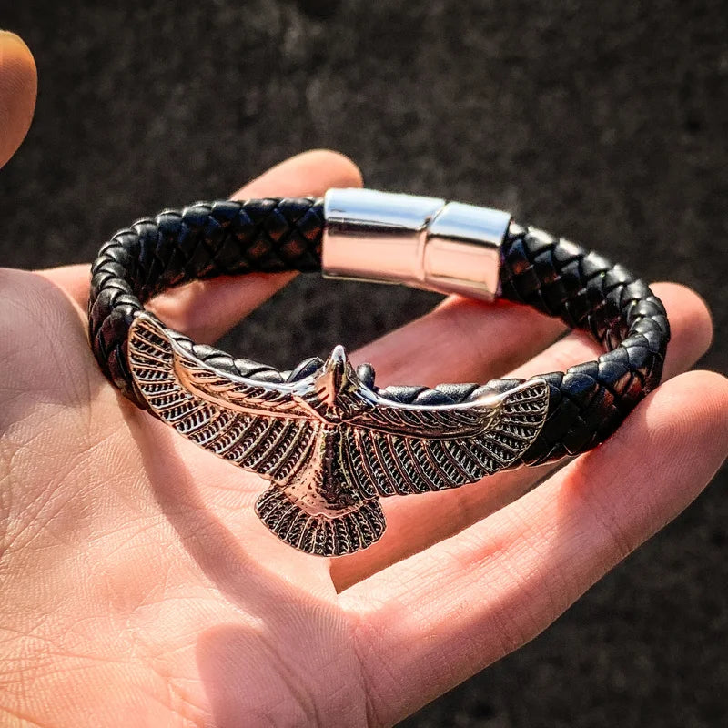Pulsera Hombre Águila Negro