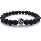 Pulsera Calavera Hombre Perlas 