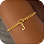 Pulsera inicial y lazo - letra 