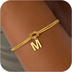 Pulsera inicial y lazo - letra 