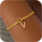 Pulsera inicial y lazo - letra 