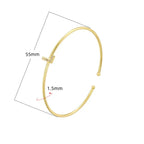 Pulsera minimalista con inicial