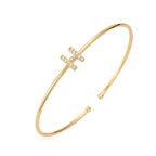 Pulsera minimalista con inicial h