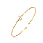 Pulsera minimalista con inicial j