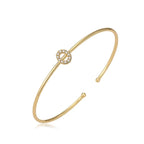 Pulsera minimalista con inicial o