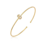 Pulsera minimalista con inicial s