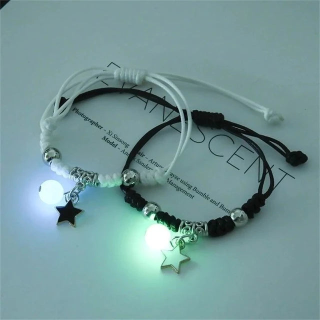 Pulsera luminosa para pareja (lote de 2 pulseras)