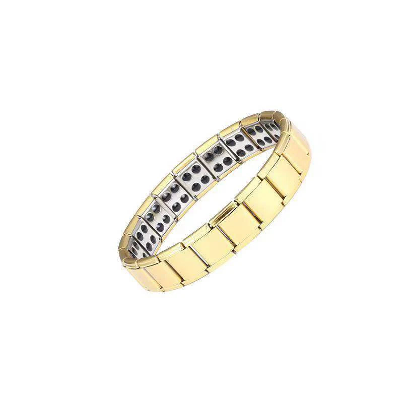 Pulsera Magnética Hombre Anti-Estrés oro