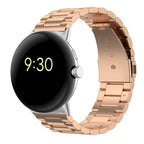 Pulsera de Reloj de Acero Endurecido Smartwatch Google Pixel Watch 1 & 2 oro rosa