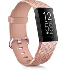 Pulsera Reloj Fitbit Charge 3 & Charge 4 oro rosa con purpurina