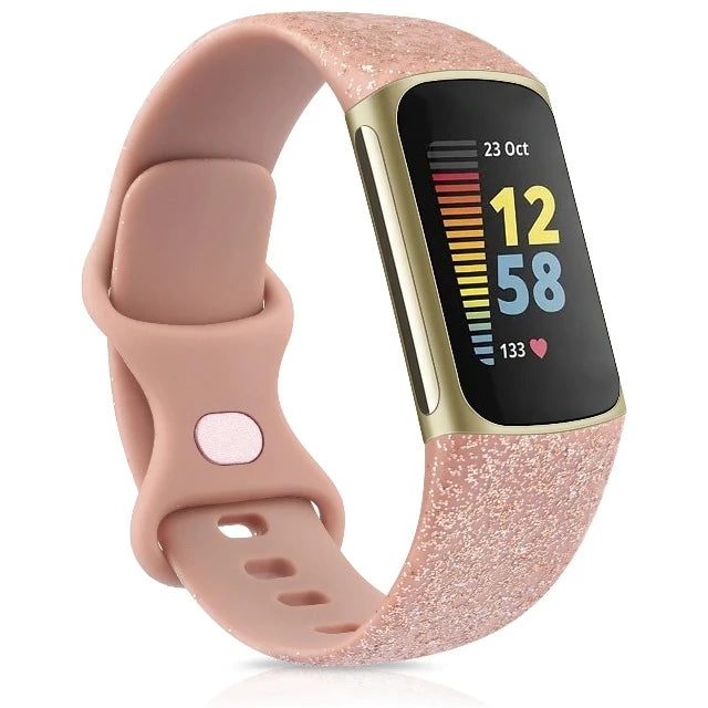 Pulsera Reloj Fitbit Charge 5 oro rosa brillante