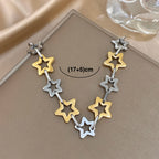 Pulsera multiestrellas geométricas