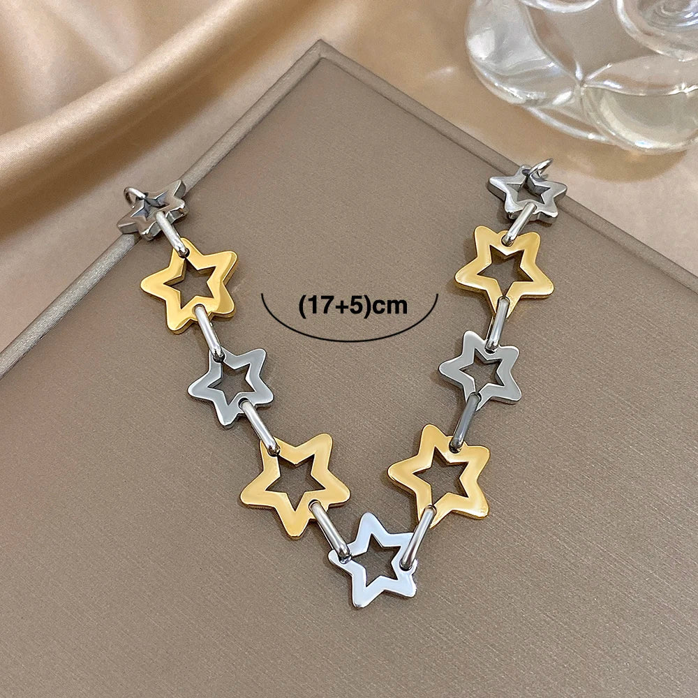 Pulsera multiestrellas geométricas