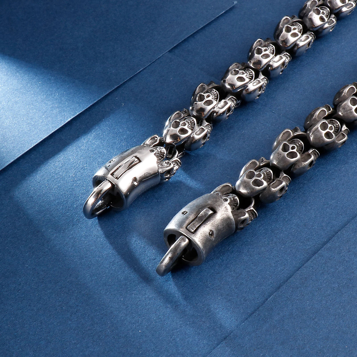 Gothic Style Multiple Skull Bracelet