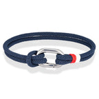 Pulsera náutica de cuerda trenzada con nudo para hombre o mujer 
