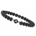 Pulsera negra inicial a