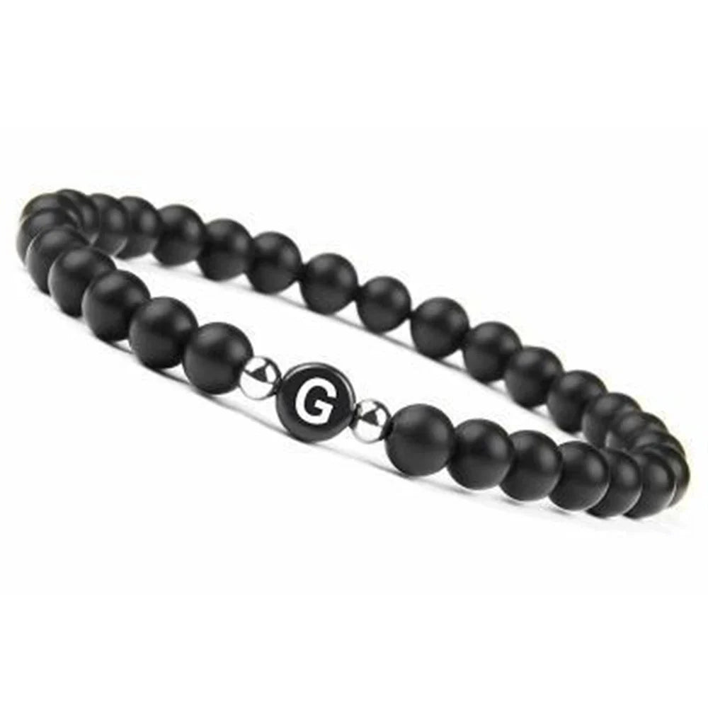 Pulsera negra inicial g