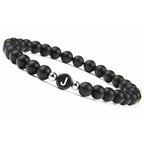Pulsera negra inicial j