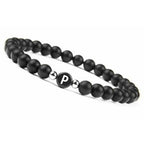 Pulsera negra inicial p