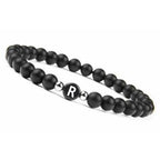 Pulsera negra inicial r