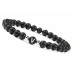 Pulsera negra inicial v