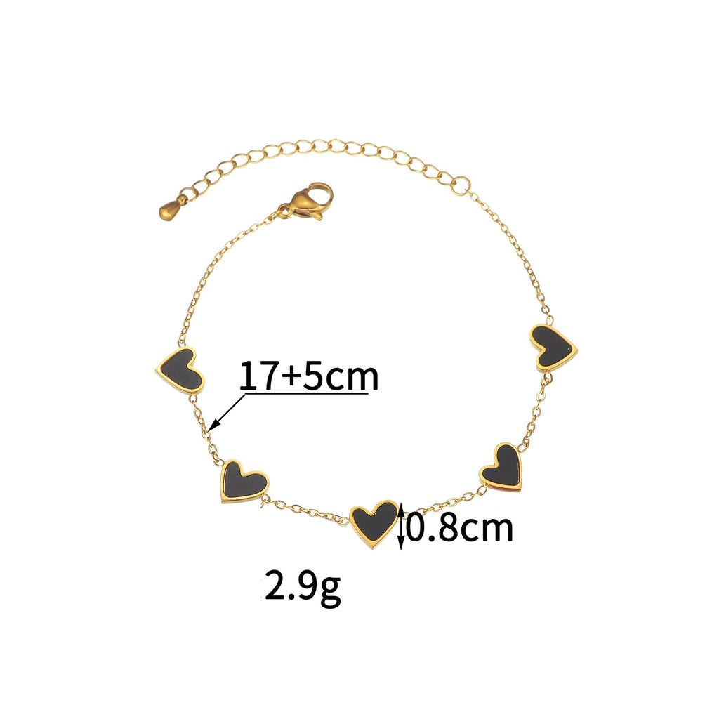 Pulsera muestrario de corazones