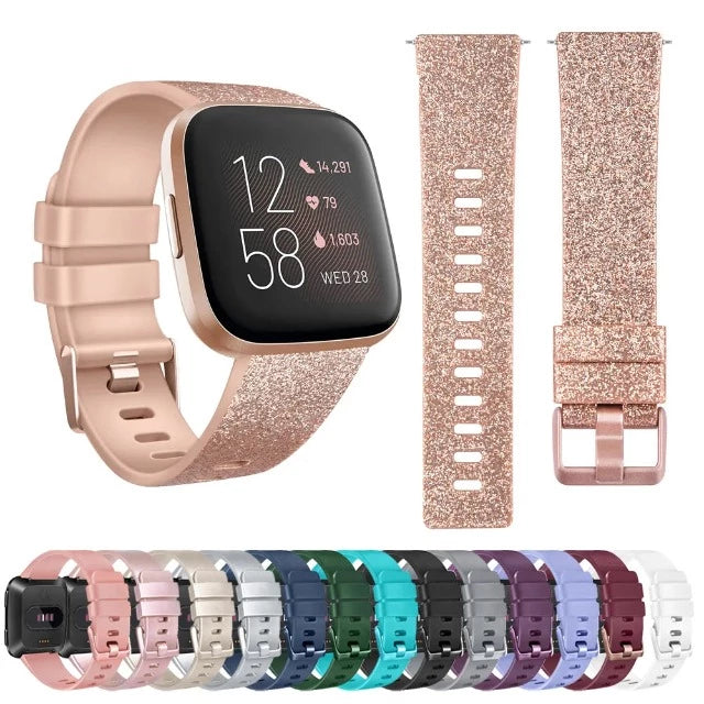 Pulsera de Purpurina para Reloj Fitbit Versa 1 Versa 2