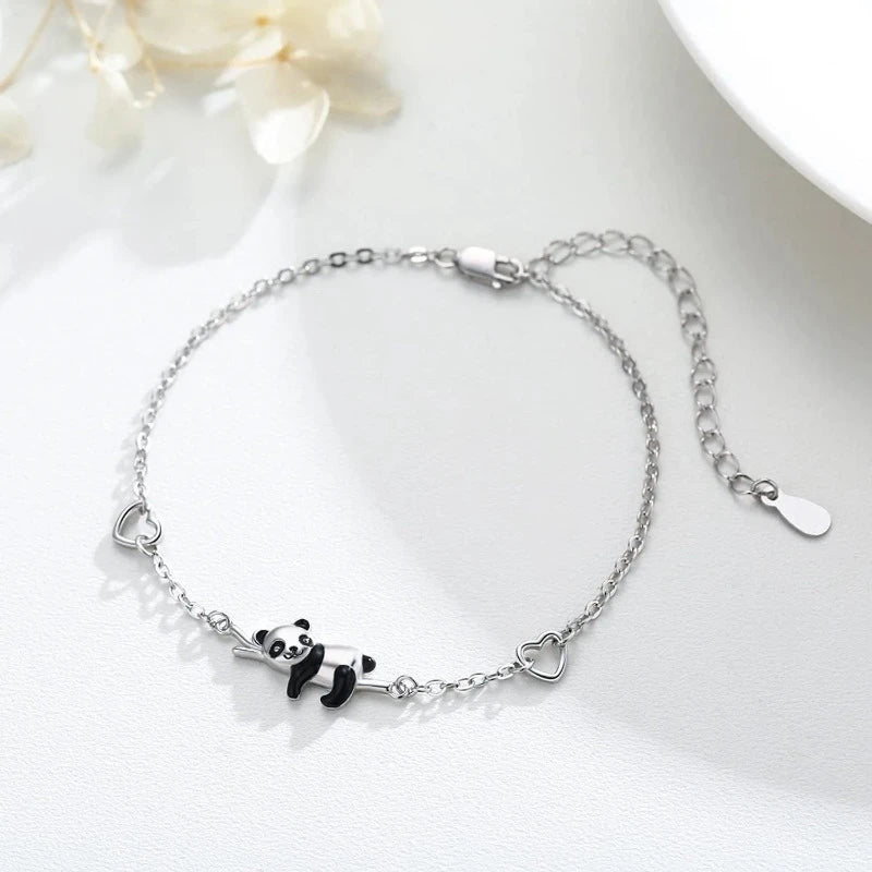 Pulsera Panda Plata
