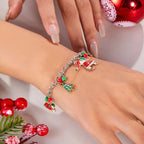 Pulsera Papá Noel Abetos Muñeco de Nieve oro 1