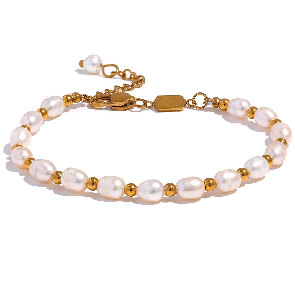 Pulsera de perlas de agua dulce