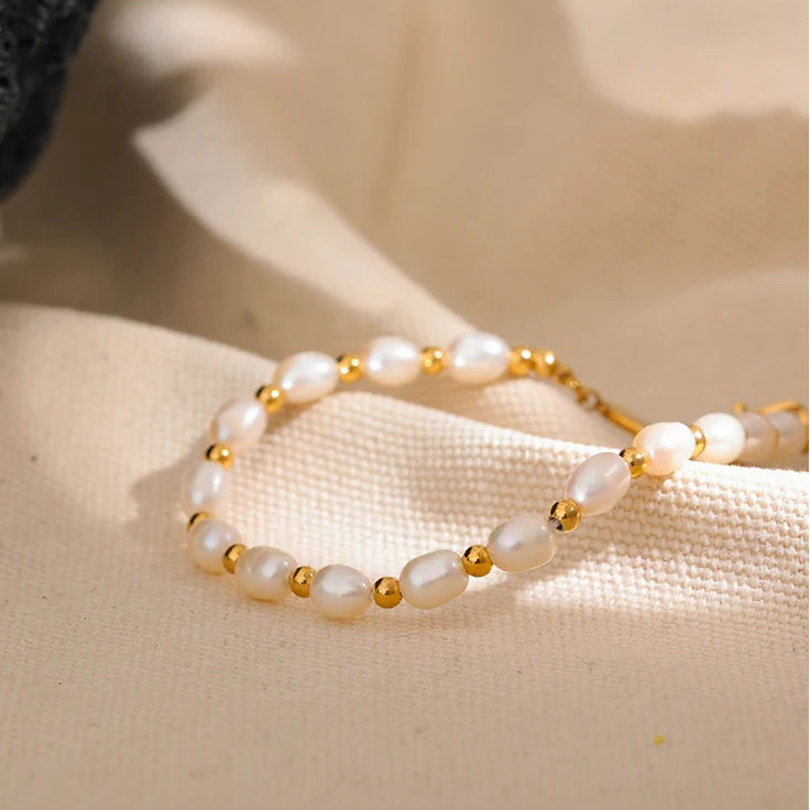Pulsera de perlas de agua dulce