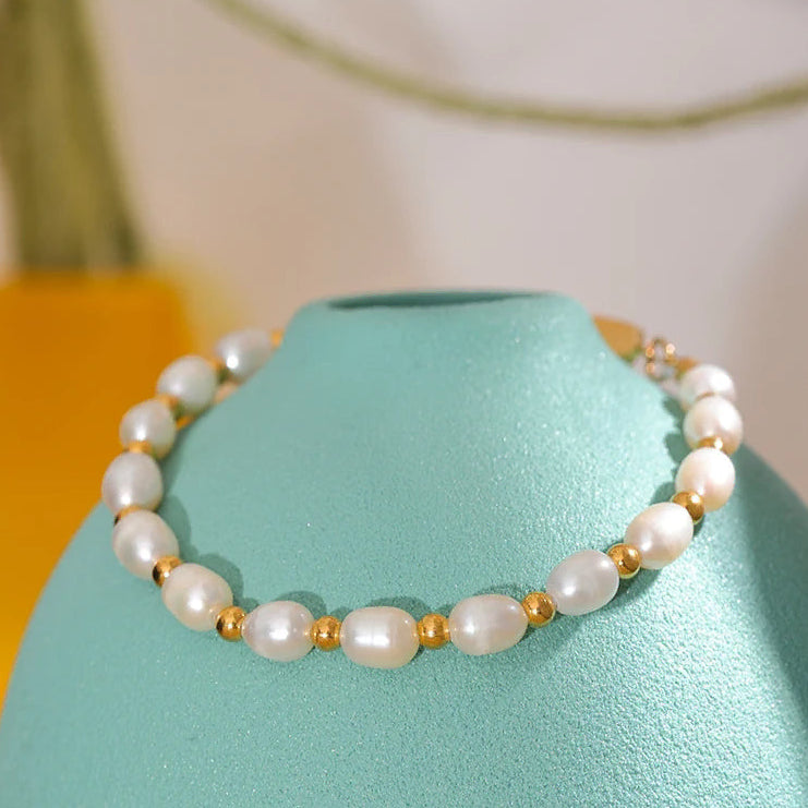 Pulsera de perlas de agua dulce