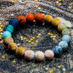 Pulsera Perlas Planetas Sistema Solar 7 Chakras