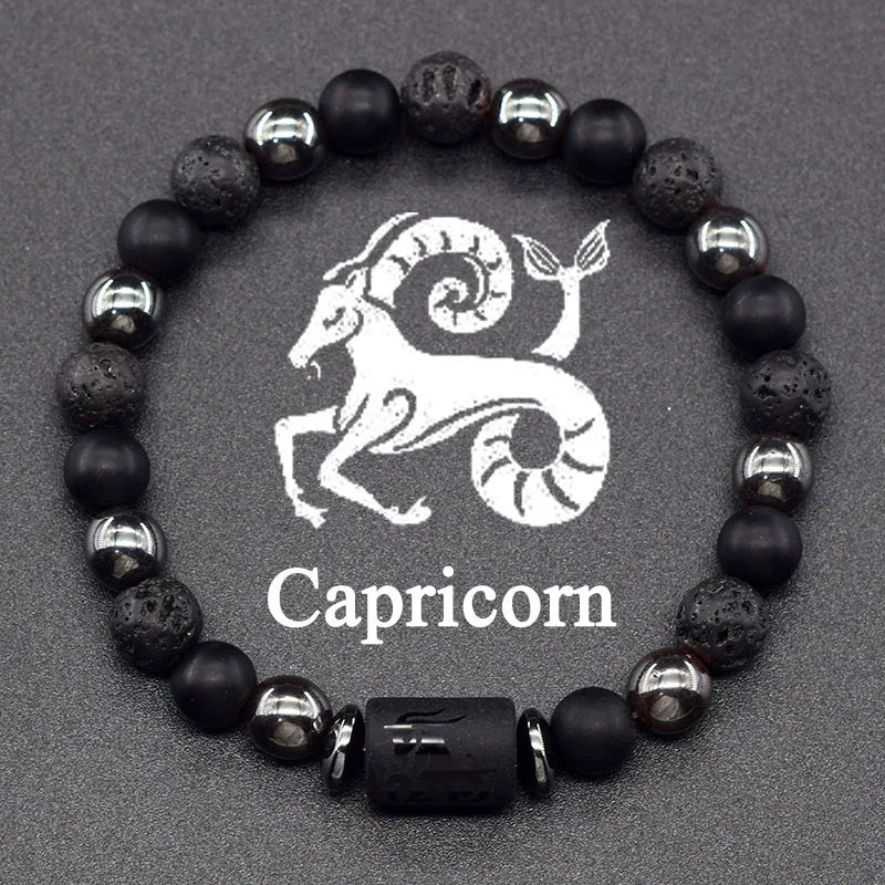 Pulsera de Perlas Signo del Zodiaco 12 Constelaciones capricornio